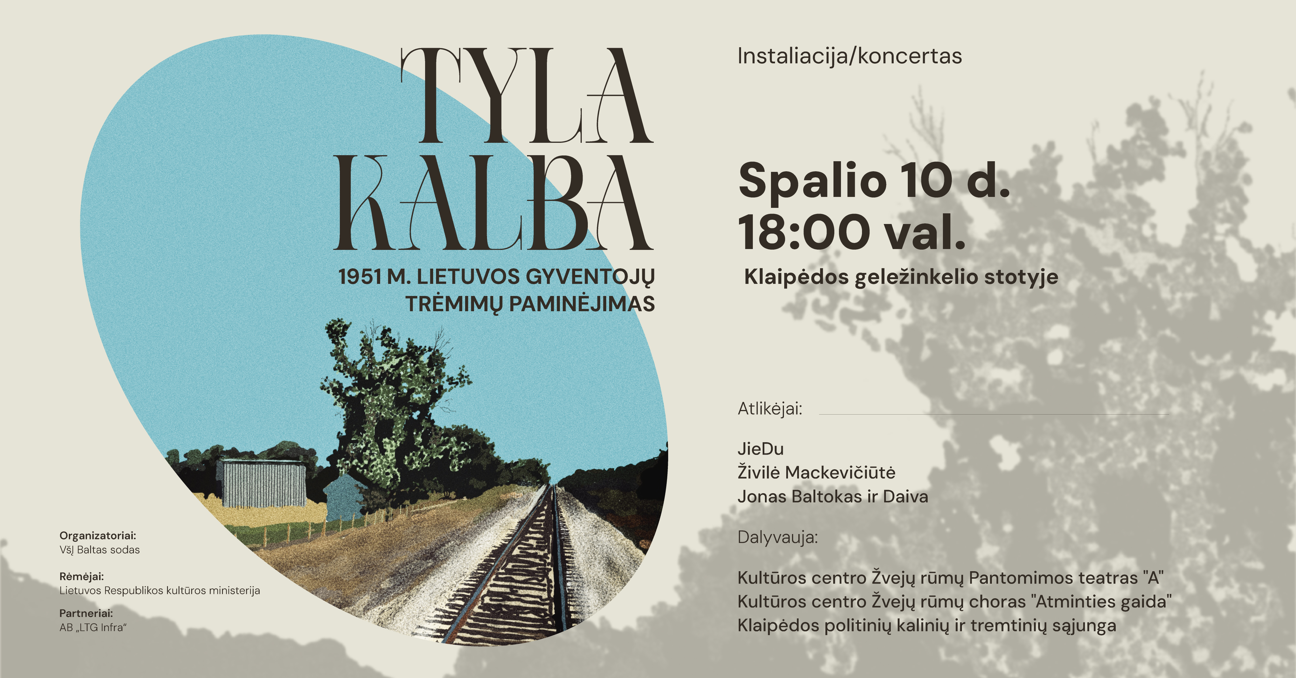 TYLA KALBA  - 1951 m. Lietuvos gyventojų trėmimų paminėjimas